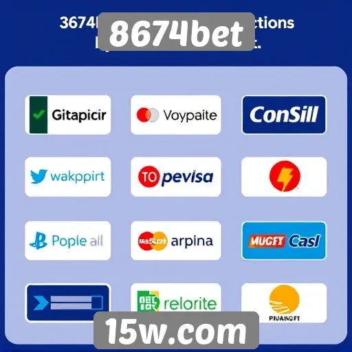 Métodos de pagamento aceitos no 8674bet