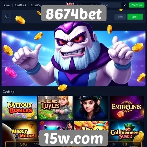 Jogos mais populares disponíveis no 8674bet